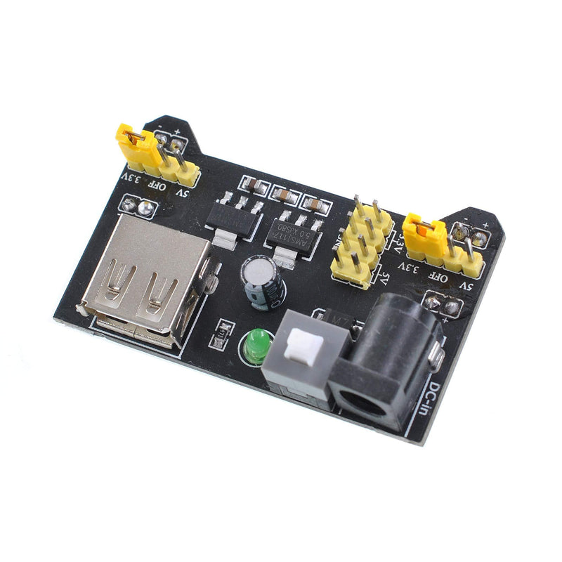 Oiyagai 5pcs Breadboard Power Supply Module 3.3V/5V for Arduino Board Solderless Breadboard