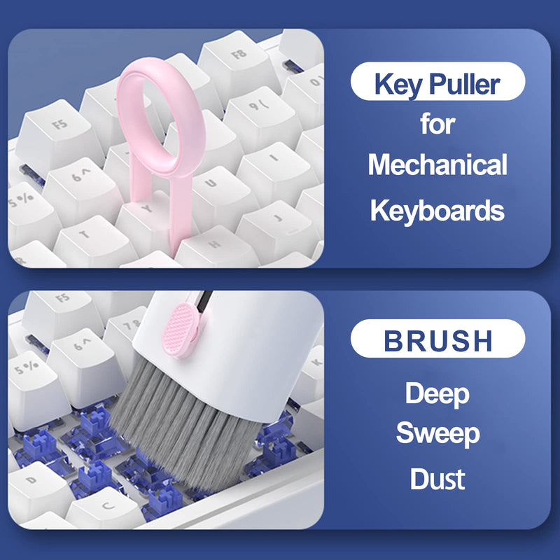 Electronics Cleaner Kit, W/Keyboard Brush/Airpod Cleaning Tool/Phone Screen Cleaner. for Computer, MacBook, Laptop, iPhone, Airpods pro, Ipad, Headphone. Blue