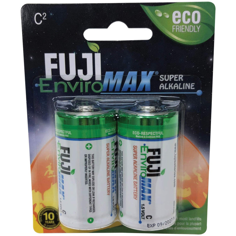Fuji Enviromax 4200BP2 EnviroMax C Super Alkaline Batteries, 2 pk, White, 2 CT