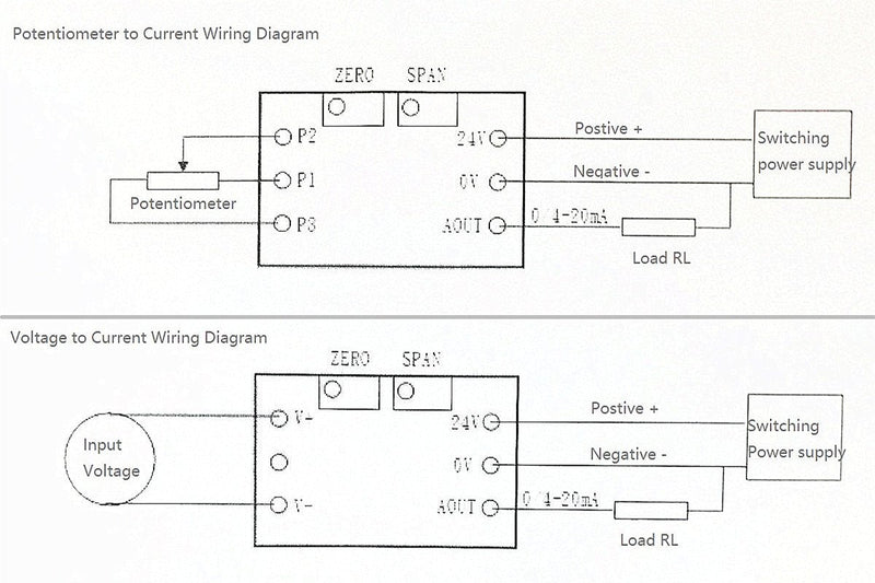 NOYITO Voltage to Current Module 0-2.5V 3.3V 5V 10V 15V 24V Voltage to 0-20mA 4-20MA Current Signal Generator Moudle (0-2.5V to 0-20mA)