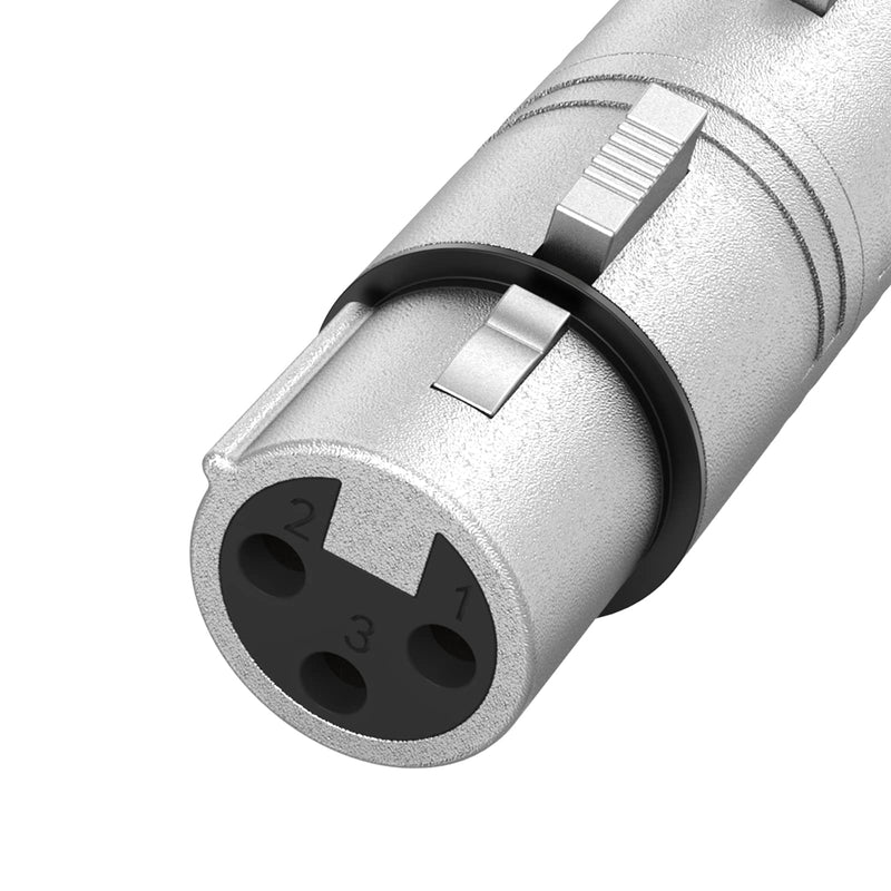 XLR Female to Female, CableCreation XLR 3 Pin Female to 3 Pin Female Microphone Line Adapter [1-Pack] F-F