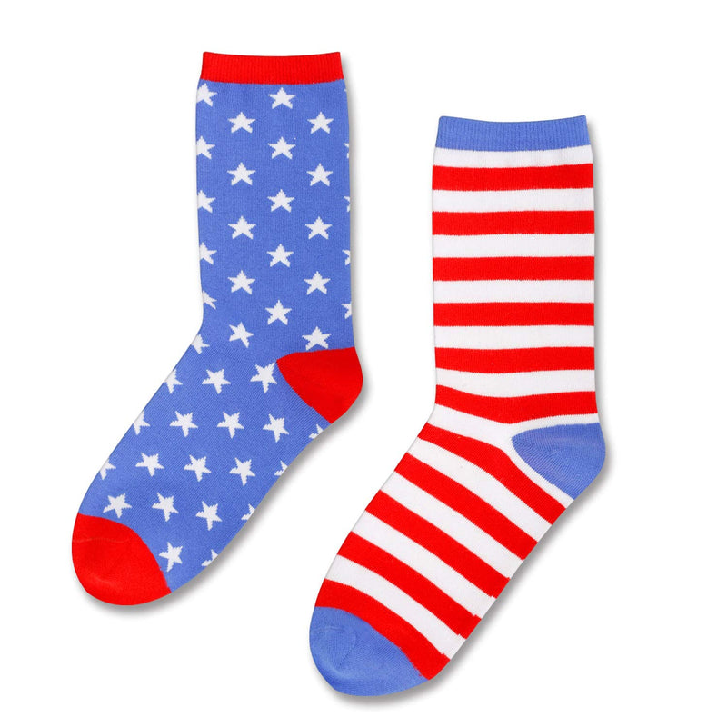 HAPPYPOP Teeth Dentist Birthday Best Mom Nurse Alien Socks for Women, Dental Assistant Hygienist Student Birthday Gifts American Flag