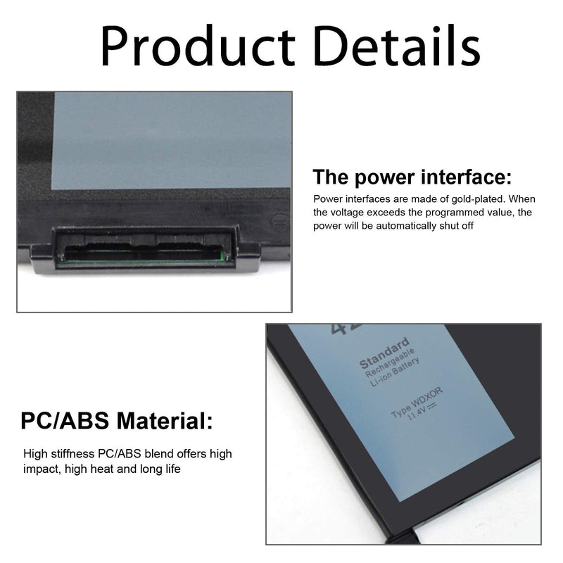 WDX0R Laptop Battery for dell Inspiron 15 7579 7569 5578 5565 5567 5568 5570 5775 5579 7560 7570 13 5378 5368 7375 7368 7378 17 5765 5767 5770 Series P69G001 P58F P58F001 P75F P66F P69G 3CRH3