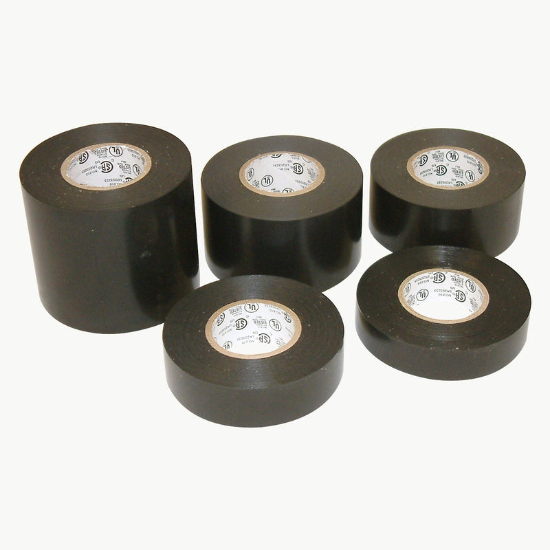 JVCC EL7566-AW Synthetic Rubber Electrical Tape, 3/8 in. x 66 ft. (9mm x 20m), Black