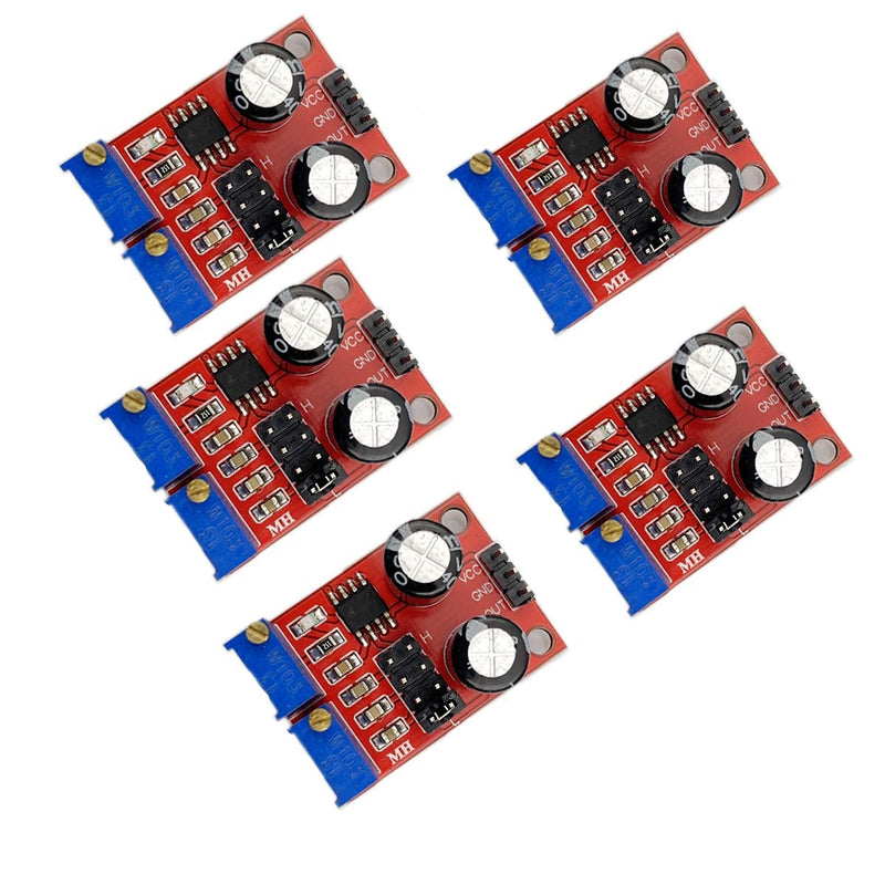 KIRO&SEEU 5PCS DC5-15V 4.2V V-PP to 11.4V V-PP NE555 Pulse Frequency Duty Cycle Adjustable Generator Module Square Wave Rectangular Wave Signal Generator