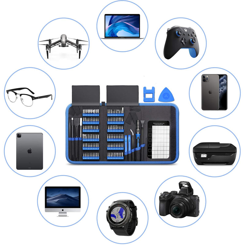 140 in 1 Precision Screwdriver Kit, Professional Computer, Laptop Repair Tool Set, Compatible for Iphone, Tablet, Macbook, PC and Xbox Repair