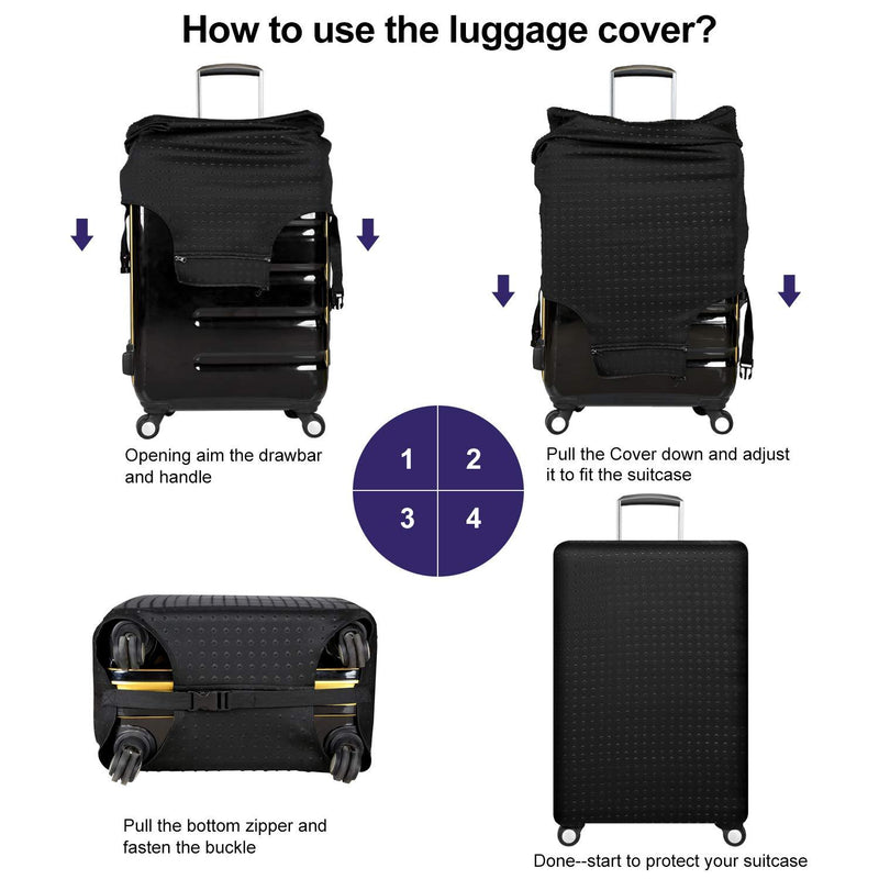 Travel Trolley Case Cover Protector Suitcase Cover 29"-30" trolley case luggage storage covers Size XL XL(Fits to 29"-30" Trolley Case)