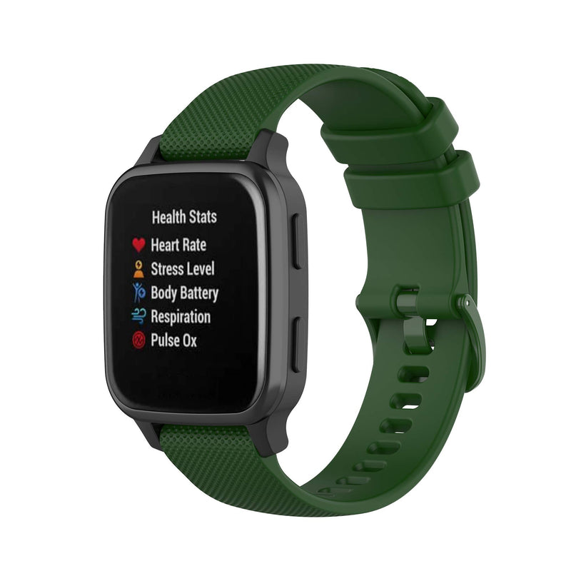 Bands Compatible with Garmin Venu/Venu Sq/Venu Sq Music Band Silicone Quick Release Straps 20MM Replacement Wristband (Multicolor10-Pack) Multicolor10-Pack