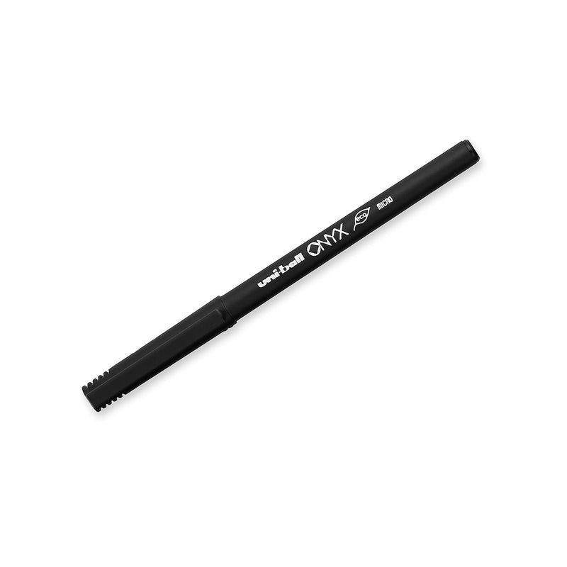 uni-ball ONYX Rollerball Pen, Micro Point (0.5mm), Black, 12 Count