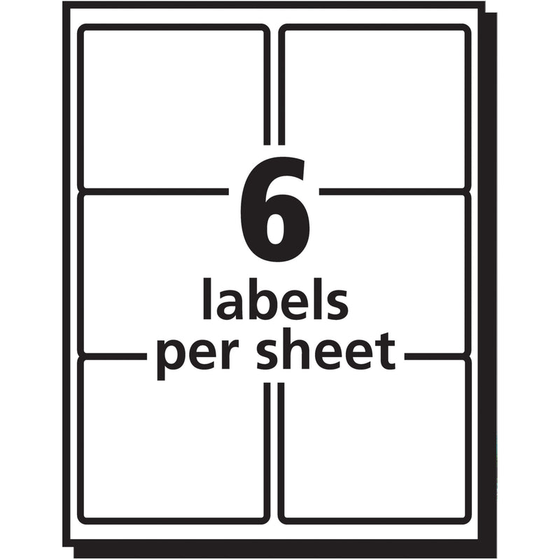 Avery Matte Frosted Clear Address Labels for Laser Printers, 3-1/3" x 4", 300 Labels (5664) 1 Pack