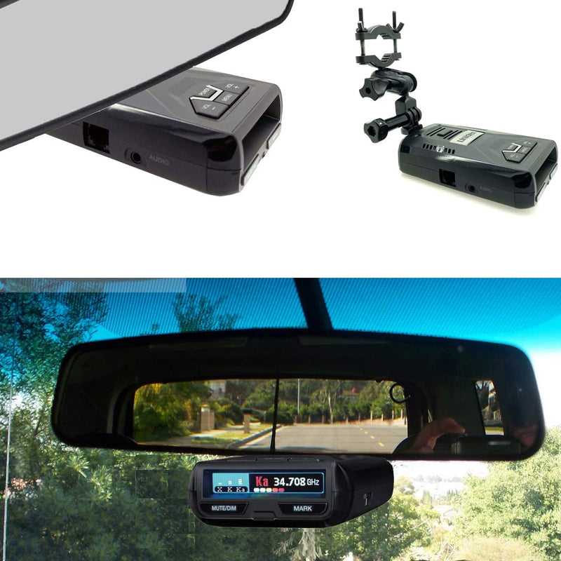 LycoGear Radar Detector Rearview Mirror Stem Mount for Uniden R1 R2 R3 R4 DF1 DFR2 DFR3 DFR4 DFR5 DFR6 DFR7 DFR8 DFR9 Radar Detector (for Uniden Radar Detector Only)