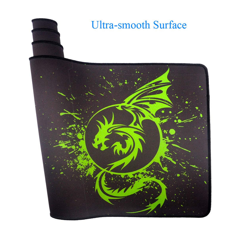 Large Mouse Pad Extended Speed Gaming Mouse Pad Fly Dragon Mouse Pad Gamer Office Computer Mouse Mat (A-Green) A-Green