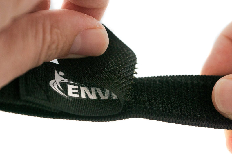 Elastic Reusable Cinch Straps 1"x15" - 10 Pack Hook and Loop - Plus 2 Free Bonus Reusable Cable Ties 1" x 15"