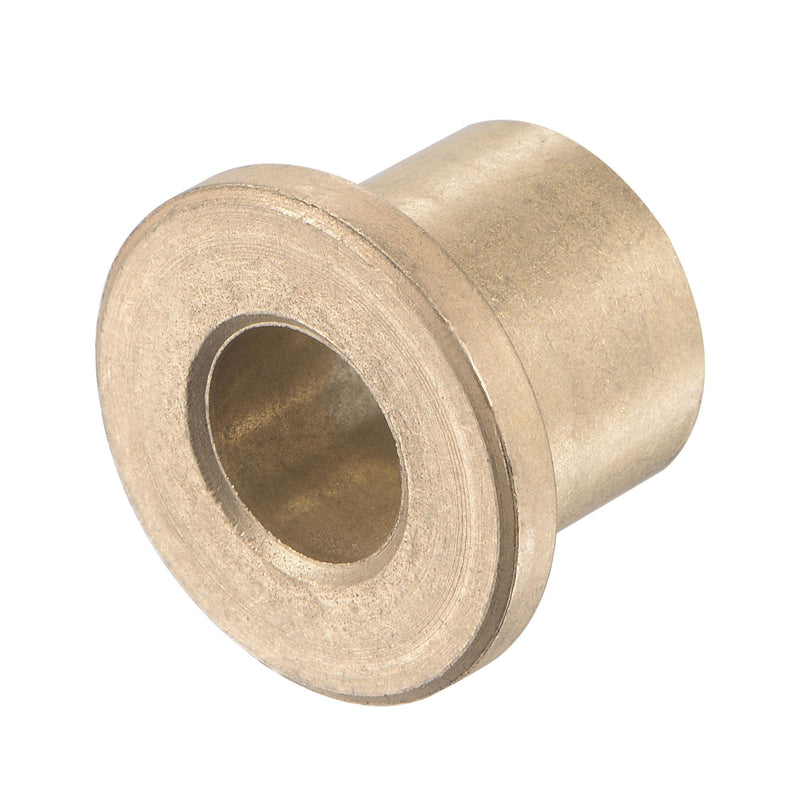uxcell Flange Sleeve Bearings 10mm Bore 16mm OD 16mm Length 22mm Flange Dia 3mm Flange Thickness Sintered Bronze Self-Lubricating Bushing 2pcs 10x16x16mm