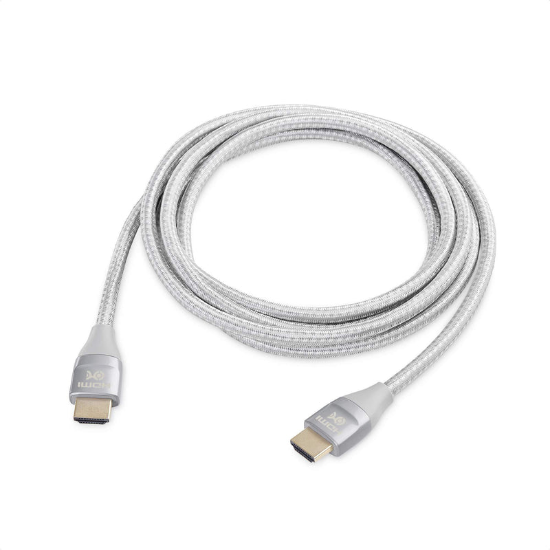 Cable Matters Premium Braided 48Gbps Ultra HD 8K HDMI Cable with HDR for PS5, Xbox Series X/S, RTX3080 / 3090, RX 6800/6900, Apple TV, and More - 2m, 6.6 Feet 6.6 ft