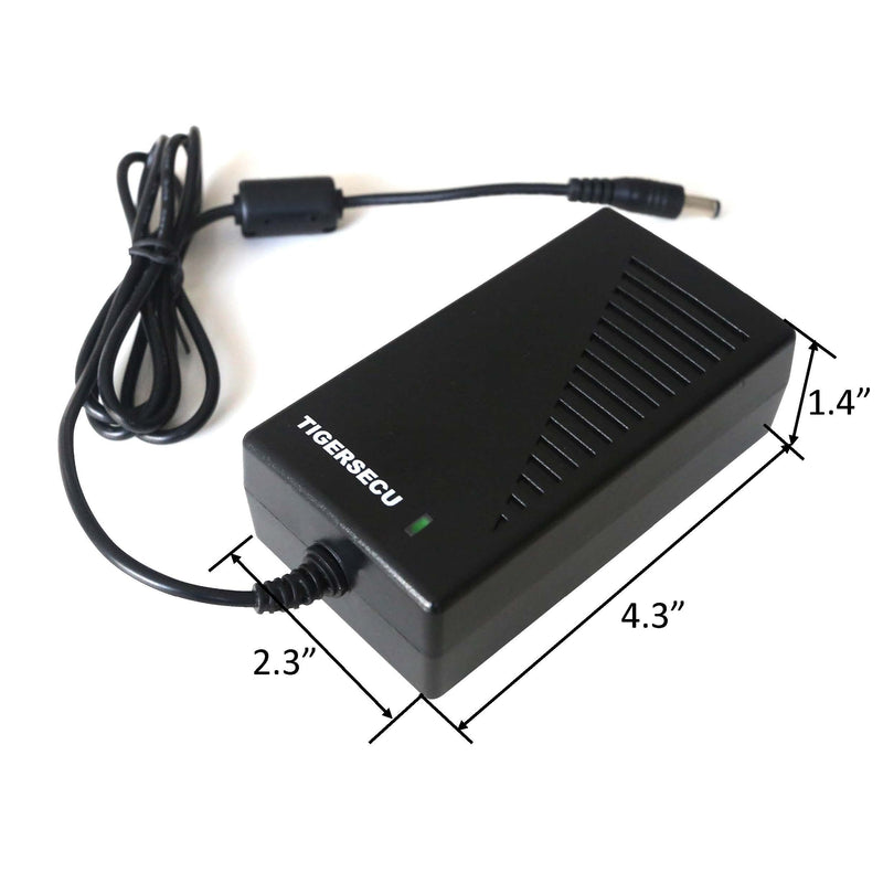 TIGERSECU Security Camera Power Adapter with 9-Way Power Splitter, 12V 5A 100V-240V Power Supply, Compatible with Lorex, Samsung, Q-See, Night Owl, Swann and Annke Cameras Power Adapter/9-Way Splitter Set