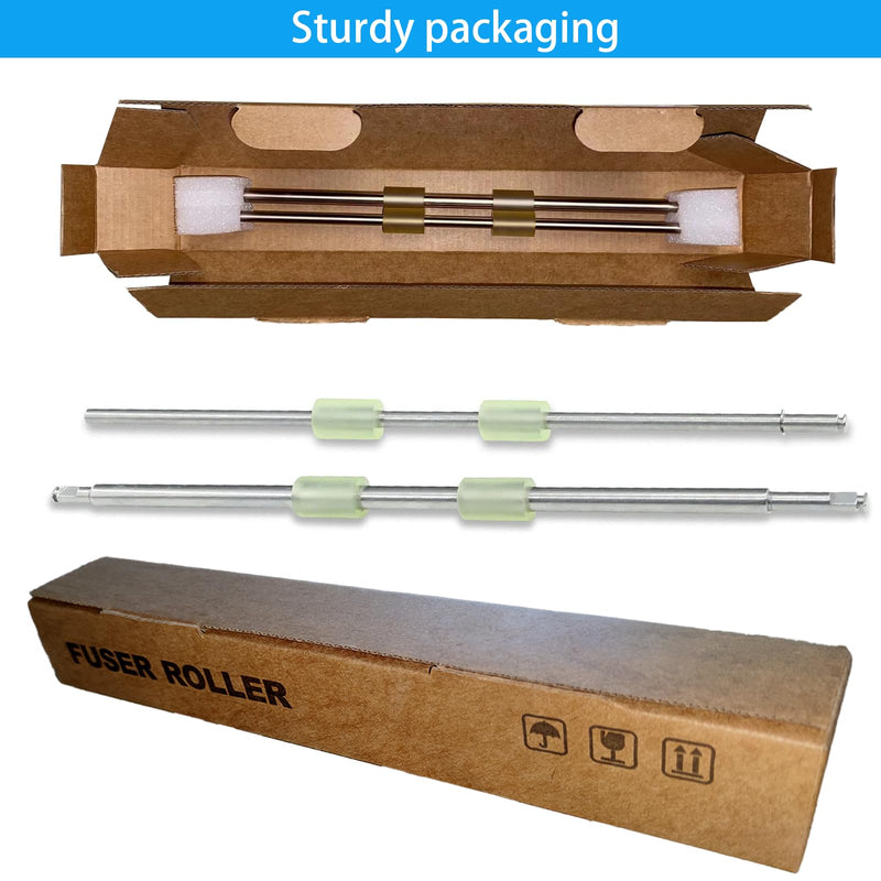 2023 Upgraded Feed Roller Kit with Iron Shaft, Compatible with Fujitsu Fi-6130 Fi-6130Z Fi-6140 Fi-6140Z Fi-6230 Fi-6230Z Fi-6240 Fi-6240Z Fi-6125 Fi-6225 etc,Parts Number: PA03540-Y075 (2PCS) Feed Roller Kit with Shaft