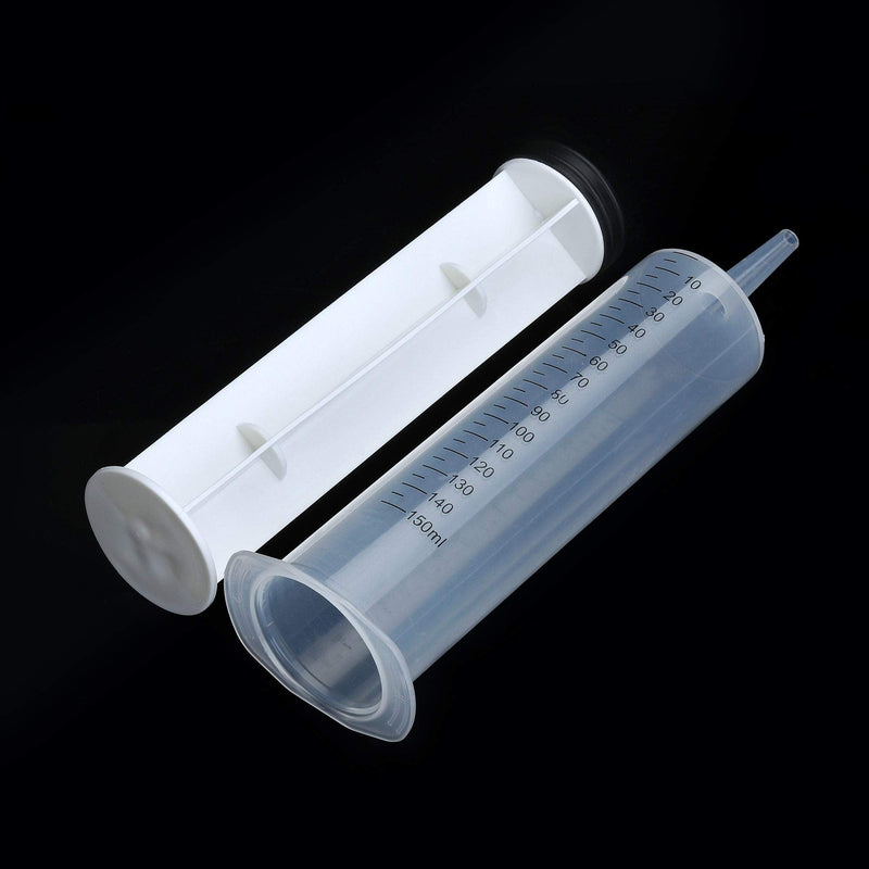 150ml Syringe with 27.6-Inch Tubing, Large Plastic Syringe for Scientific Labs, Nutrient Measuring, Watering, Refilling