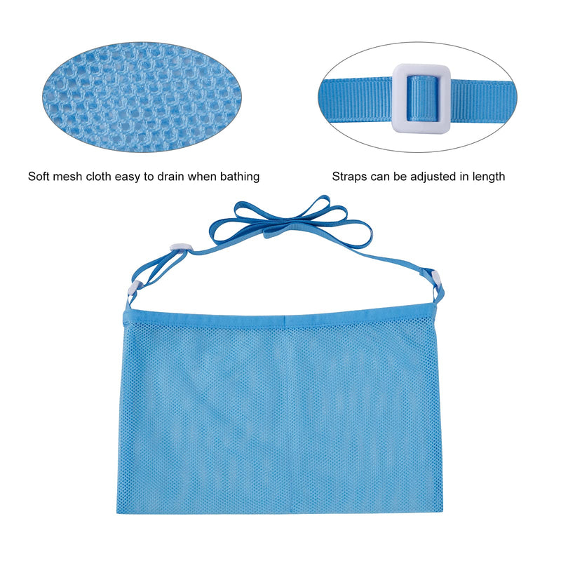 SUCONBE Adjustable Mastectomy Drain Holder Drainage Pouch with Shower Bag for Breast Surgery Mastectomy Breast Reduction Augmentation Post-Surgery Recovery Support Patient Care Kit (Black &Blue)