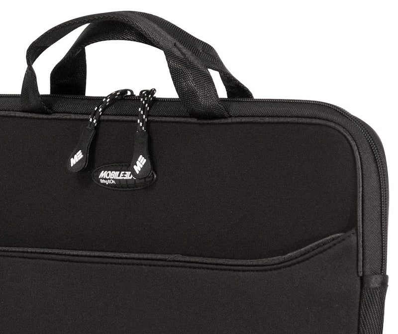 Mobile Edge Black SlipSuit, Cushioned EVA Laptop Sleeve w/Handle, 14 Inch Screens, Large Zippered Exterior Pocket, Water-Resistant, MESS1-14