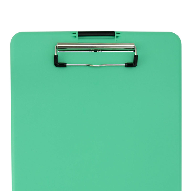 Saunders Mint Leaf SlimMate Plastic Storage Clipboard with Low Profile Clip - Portable Mobile Organizer for Home, Office, and Business Use (70202)