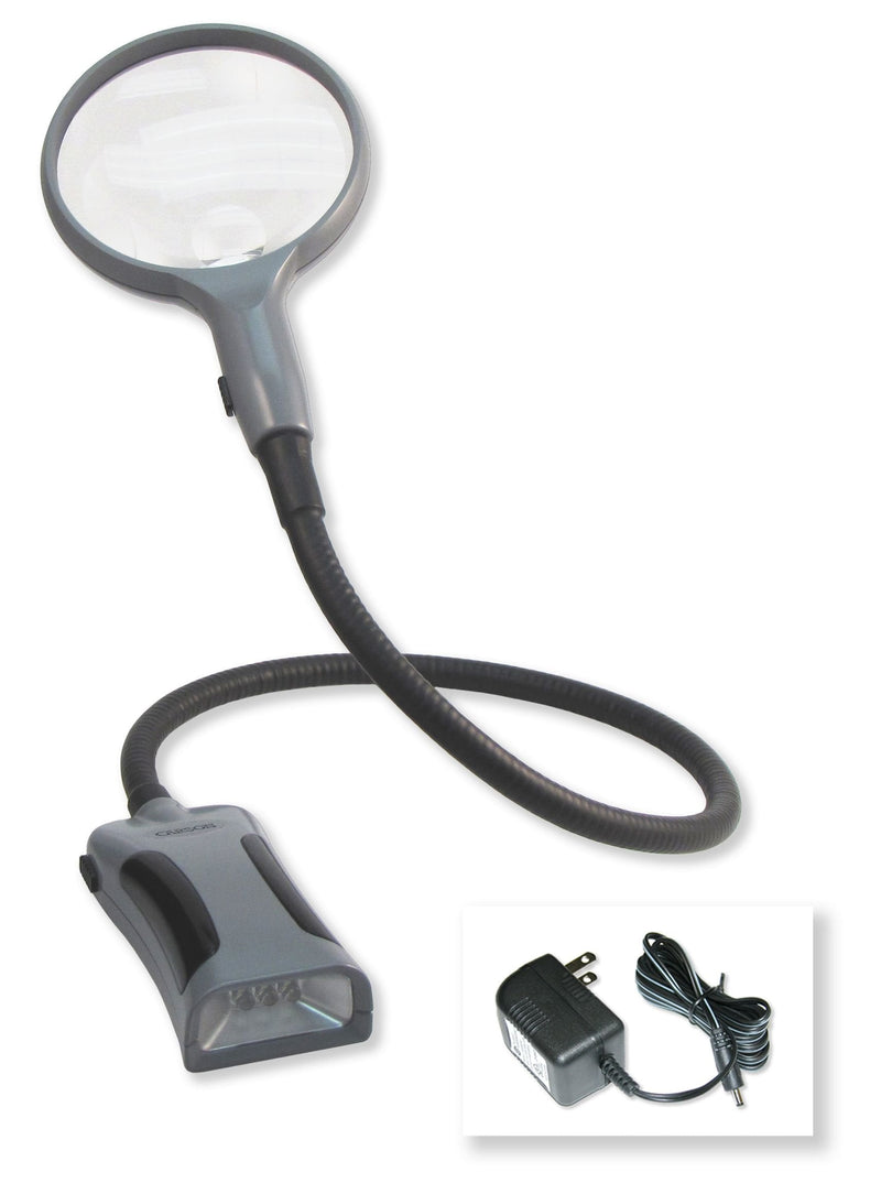 Carson BoaMag 2.5x LED Lighted Flexible Neck Magnifier and Flashlight (SM-22)