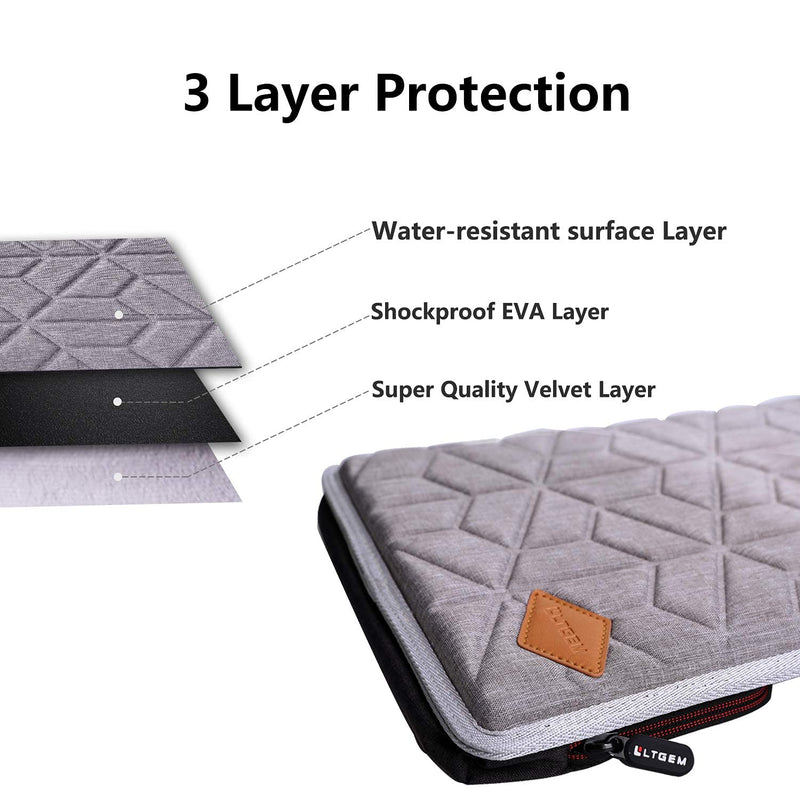 Laptop Sleeve Case, LTGEM Carrying Case for Notebook HP Dell Asus Compatible with MacBook Air/Pro Retina