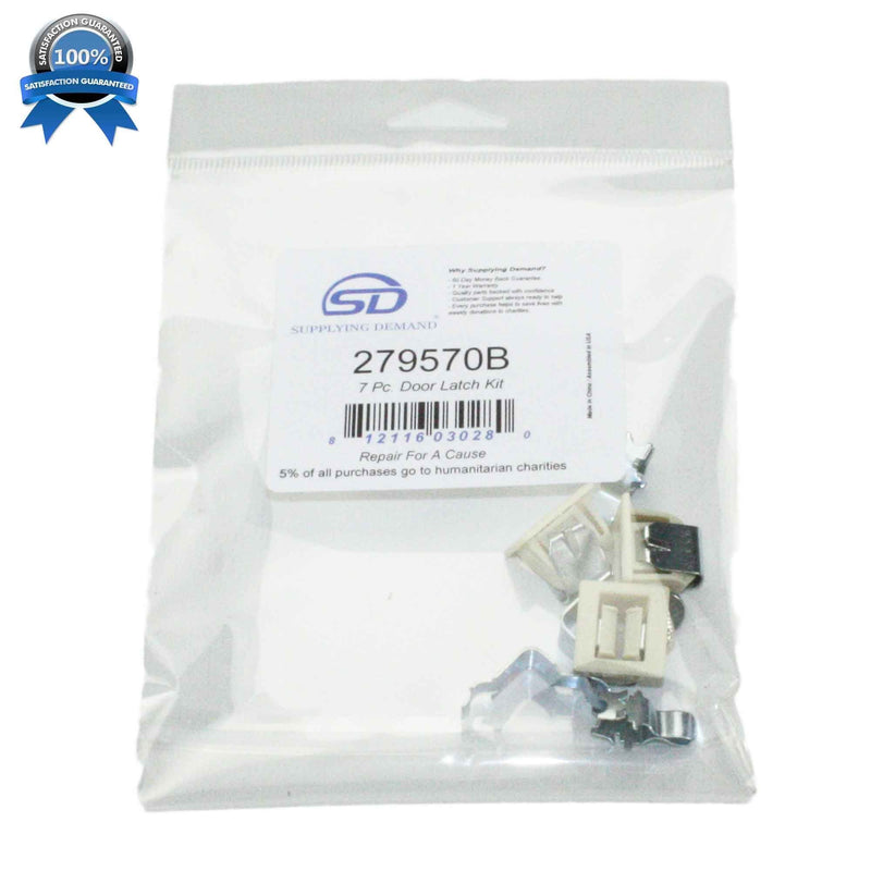 Supplying Demand 279570 Dryer Door Latch & Strike Universal Kit Replaces 279337, 3392538