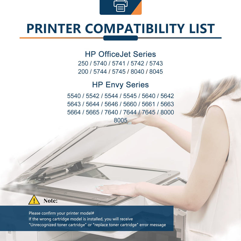 Ankink Higher Yield Remanufactured HP 62XL Ink Cartridge Replacement for 62 HP62XL hp62 XL Envy 5540 5640 5660 7640 7645 OfficeJet 200 250 5740 8040 Printer Toner Color (Tricolor) Combo 2 Pack