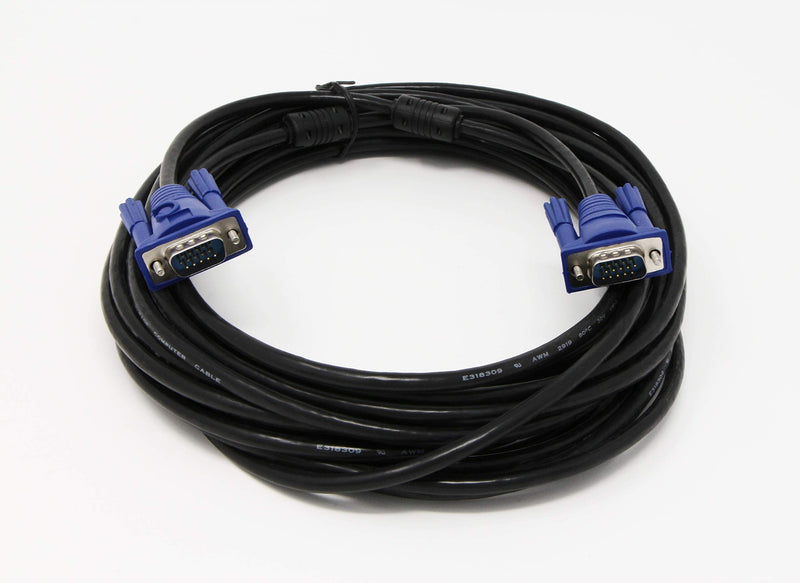Tupavco TP606 - VGA Cable 30ft - Computer/Monitor/Projector/PC/TV Cord 15 PIN, 30 Feet Long Video Cord