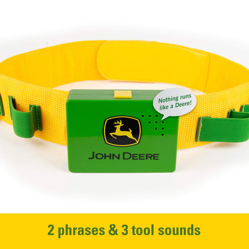 TOMY John Deere Deluxe Talking Toolbelt Preschool Toy Frustration Free Packaging