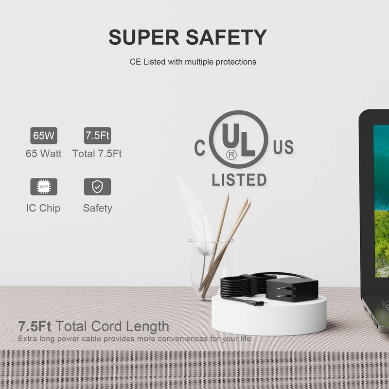 65W 45W AC Charger Fit for Asus Laptop (Check The Product Details Page for Models)