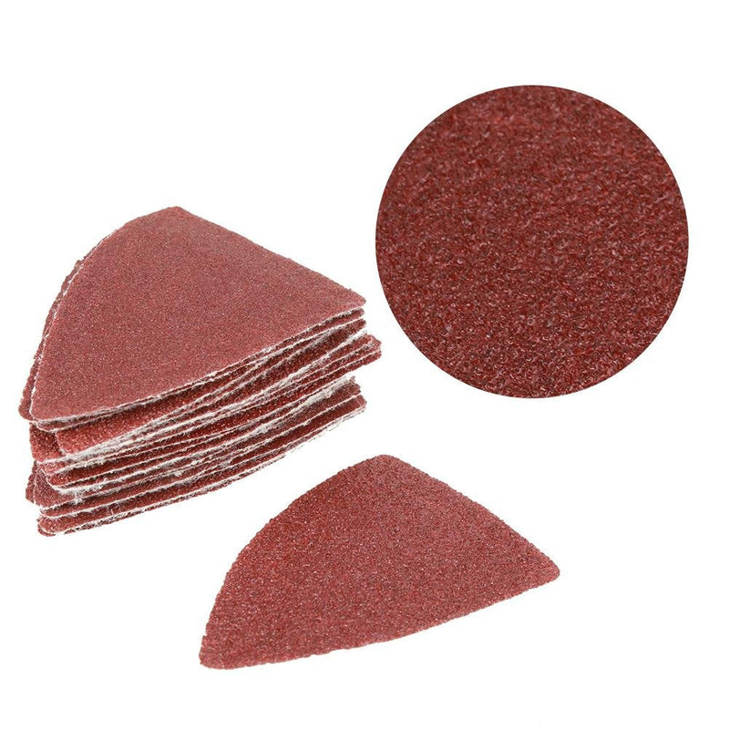 Sanding Triangles, Fydun 82PCS Oscillating Multi Tool Sand Pad Sandpaper Durable Sanding Kit for Wood Plastic Soft Metal