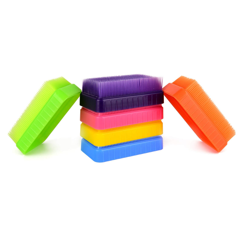 Special Supplies Therapressure Therapy Brush for Occupational and Sensory Brushing, 6 Pack, Stimulating and Calming Tools for Kids and Adults, Soft Flexible Bristles, Latex Free