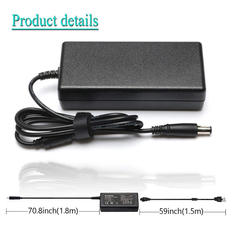 19V 90W Ac Dc Adapter for HP 18'' 19'' 20" 21" 32" HP Pavilion (N193) 20" 23'' OMEN Gaming All-in-One Desktop PC Monitor HP 20B, 23B Series 19-2304 19-2304 22-3010 22-3010 Power Supply Cord