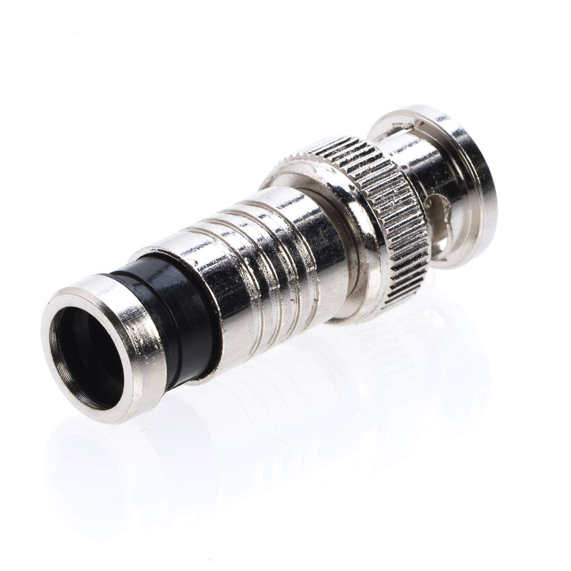 BNC Rg59 Male Compression Coax Connector for CCTV Security Camera DVR (50) 50