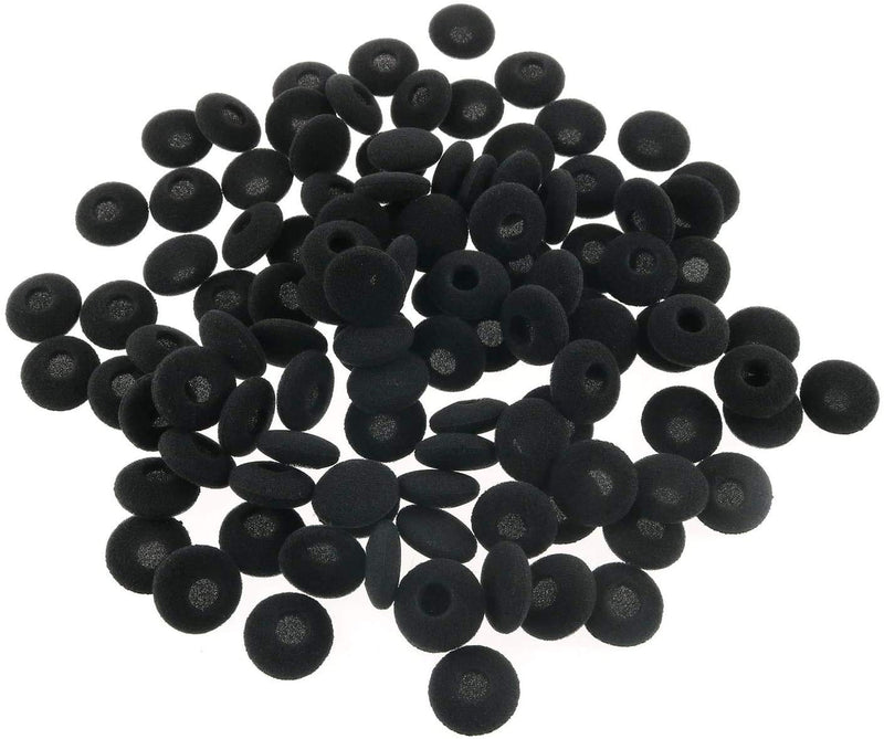 Ear Cushions Ultra Soft Foam Cover Replacement for Most Standard Size Office Telephone Headsets, Headphones, Earphones Earbuds (Black) (Mini) Mini