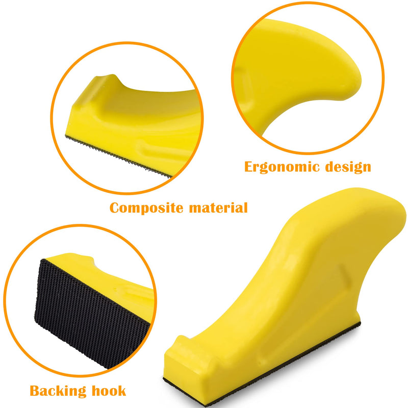 SIQUK 150 piece sandpaper set sanding sheets grit 40/60/80/120/180/240/320/400/600/800 sanding pads sandpepier sheet sandpaper with hand sanding block for sanding and polishing