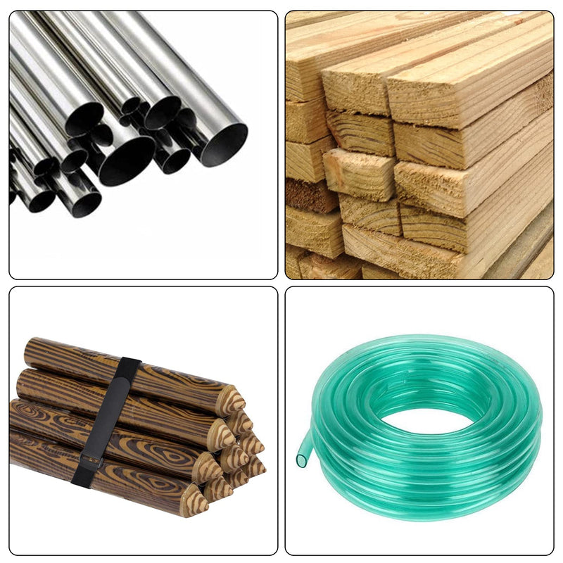 2 x 60 Inch Hook and Loop Cable Tie, 6 Pack Heavy Duty Adjustable Fastening Adhesive Cinch Strap with Plastic D-ring Buckle, Multi-Purpose Reusable Cord Organizer by Cacturism 2 x 60 Inches, 6 Pack