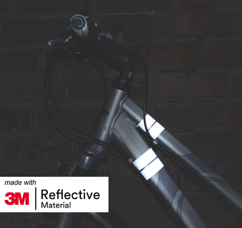 Salzmann 3M Reflective Tape - Universal High Visibility Tape for backpacks, helmets, bikes, cars, etc. - Made with 3M Scotchlite Silver, 2 Rolls (1" x 39")
