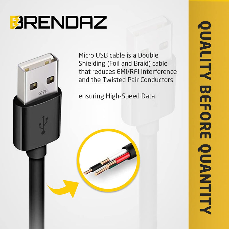 BRENDAZ Compatible Canon Camera USB Cable for Canon EOS M50 Mirrorless, EOS 90D Cameras, USB 2.0 Cable Micro USB (15-Feet) 15-Feet