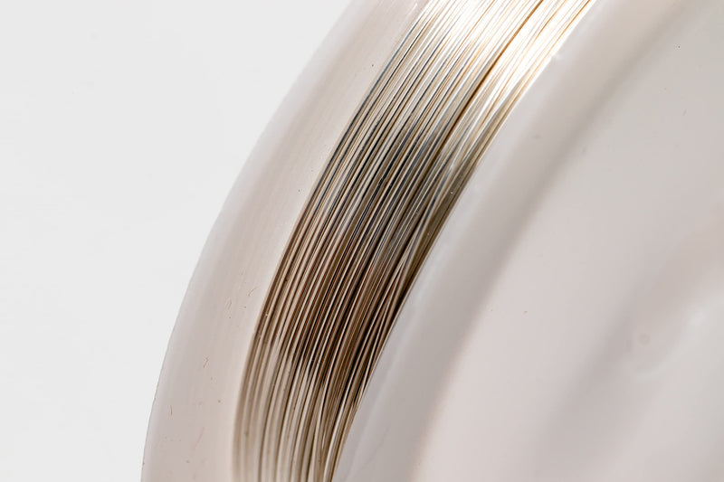 22 Gauge, 935 Argentium Silver Wire (Round) Half Hard Made in USA - 1 Ounce (29FT) by CRAFT WIRE 22 Gauge