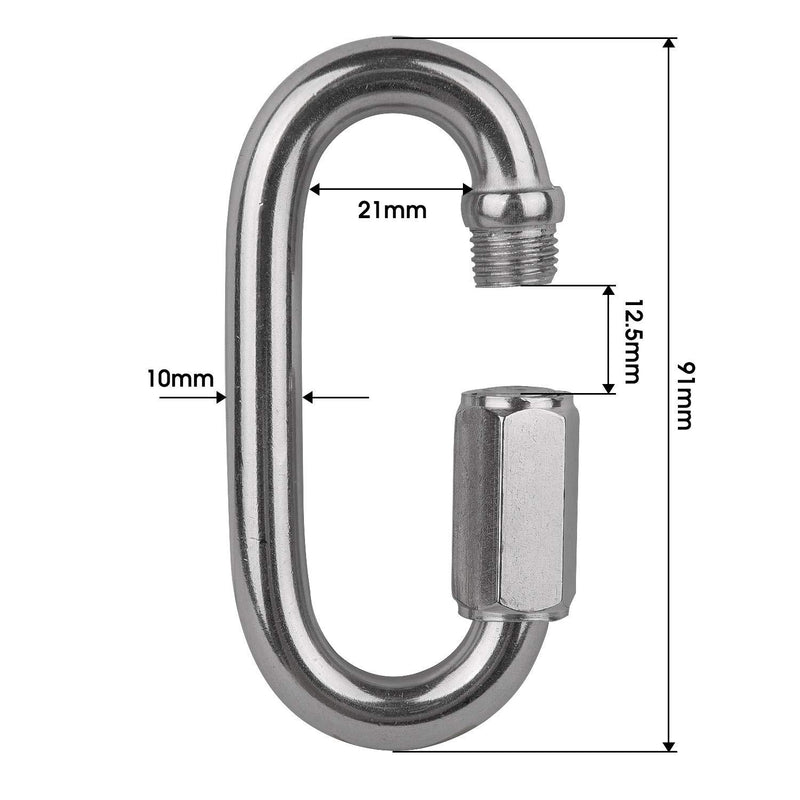 M&R INDUSTRIAL M&R 1/8" 3/16" 1/4" 3/16" Quick Link Stainless Steel 304 Chain Rope Connector (3/8") 3/8"(10MM)*1PC
