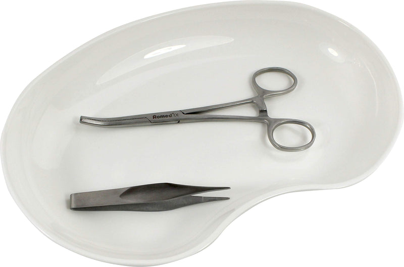 Medi-Inn kidney bowl made of plastic | white - 1 piece | reusable | food-safe, disinfectable, autoclavable | stable & versatile white