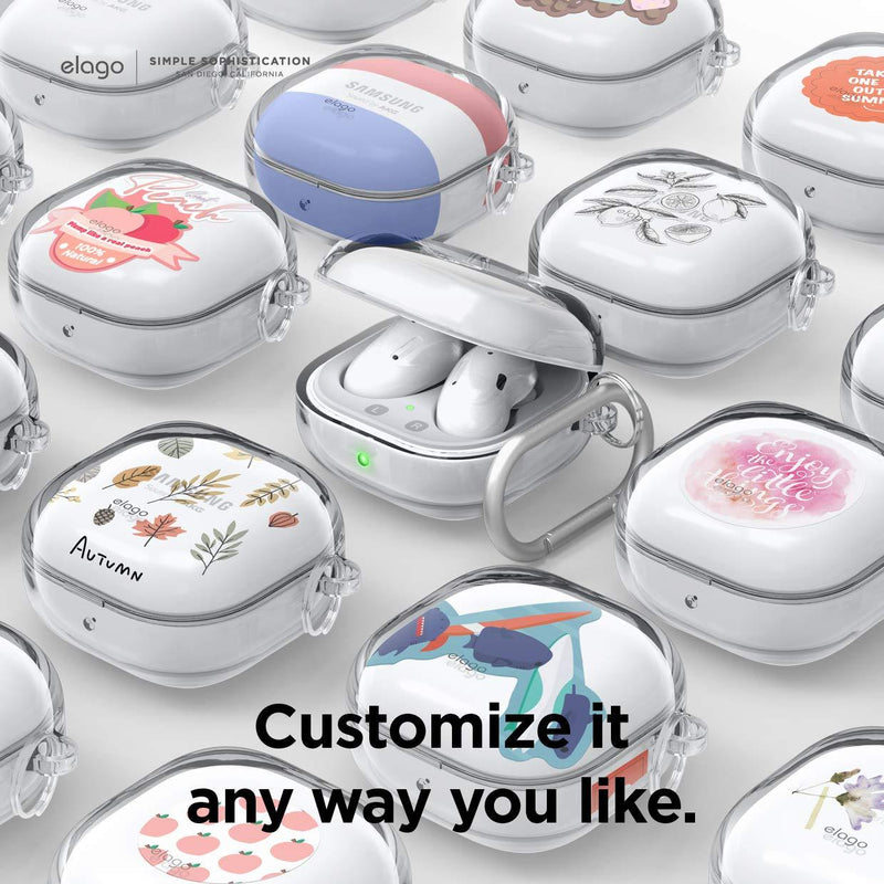 elago Clear Case Compatible with Samsung Galaxy Buds 2 Case (2021) / Galaxy Buds Pro Case (2021) / Galaxy Buds Live Case (2020) - TPU Cover [Crystal Clear]