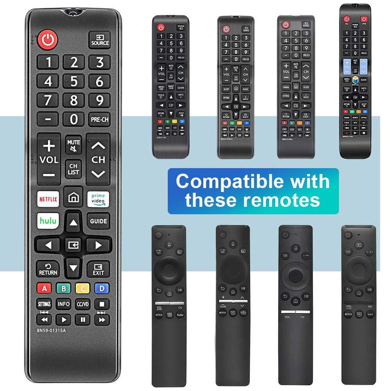 Gvirtue BN59-01315A Replacement Remote Control fit for Samsung 2019 4K UHD 7 Series Ultra HD Smart TV NU43RU7100 UN43RU7200 UN43RU710D UN50RU7100 UN50RU7200 UN50RU710D UN55RU7100 UN55RU7200 UN55RU710D