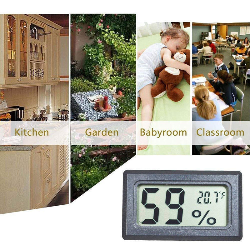 Mini Hygrometer Thermometer Digital Indoor Humidity Gauge Monitor with Temperature Meter Sensor Fahrenheit (℉)