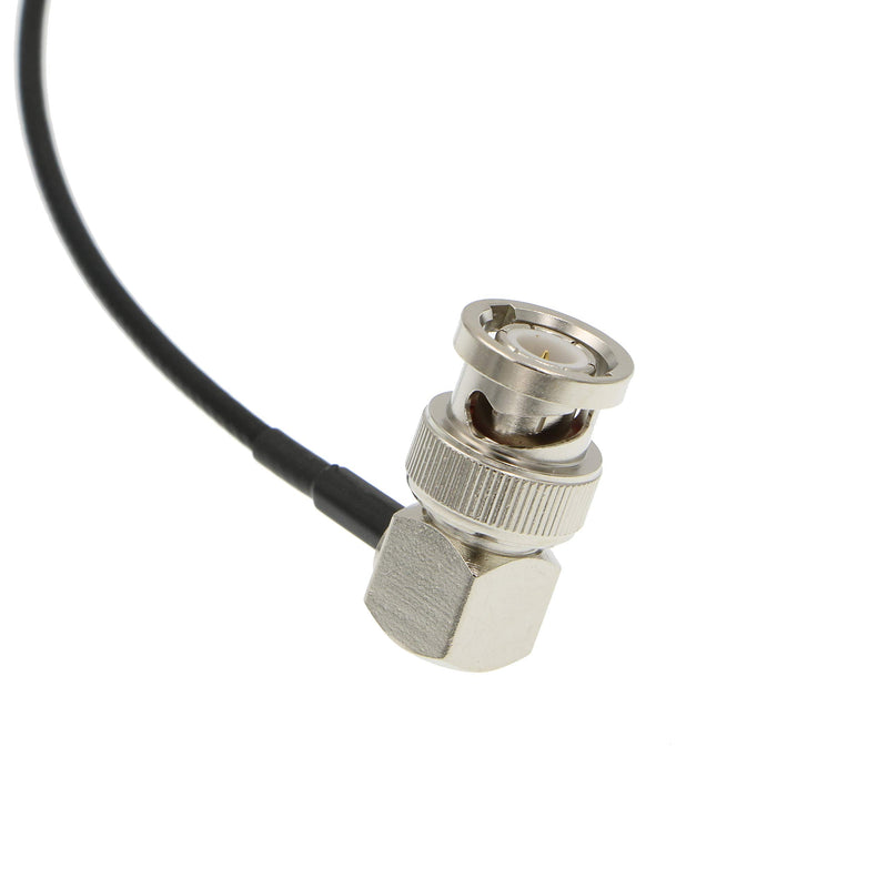 Alvin's Cables BNC Right Angle Male to BNC Female SDI Cable for Camera 50 Ohm Male to Female 30cm