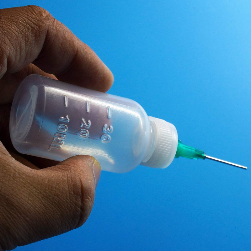 Dispensers Applicator Kit - Syringes,Plastic Squeeze Bottles and Needle Tips,Works for Precisely Delivery Grease,Oil Dispensing,Liquid Glue and Ink