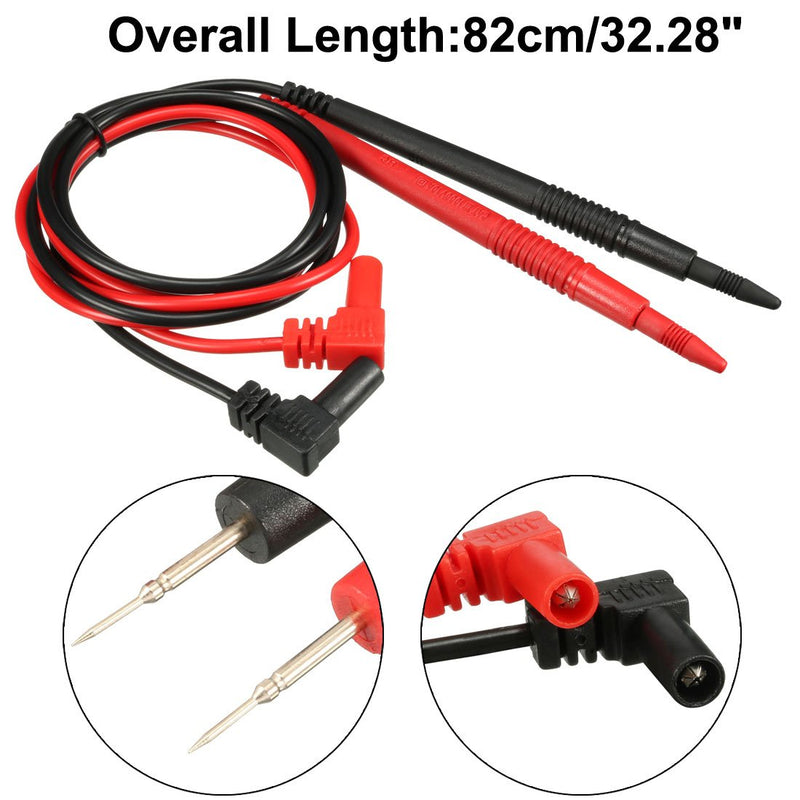 uxcell 2pcs 37.4'' Test Leads Probe with Cover for Digital Multimeter Oscillometer 1000V 10A 4mm Banana Plug Ultra Sharp